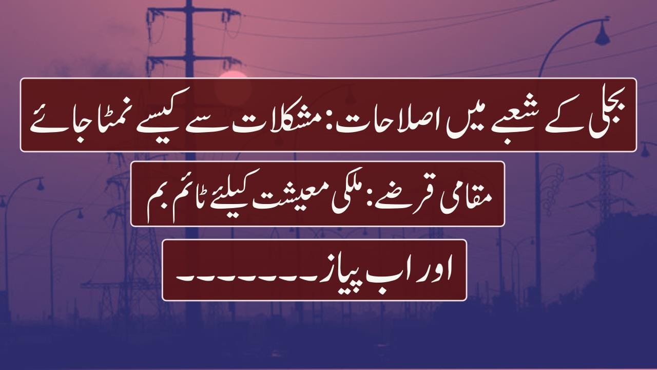 بجلی کے شعبے میں اصلاحات: مشکلات سے کیسے نمٹا جائے